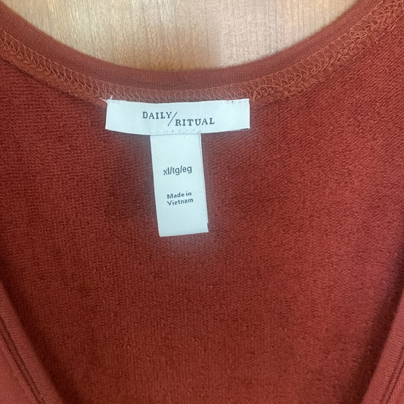 Daily Ritual Terry Sleeveless Scoopneck Jumpsuit - Picture 3 of 5